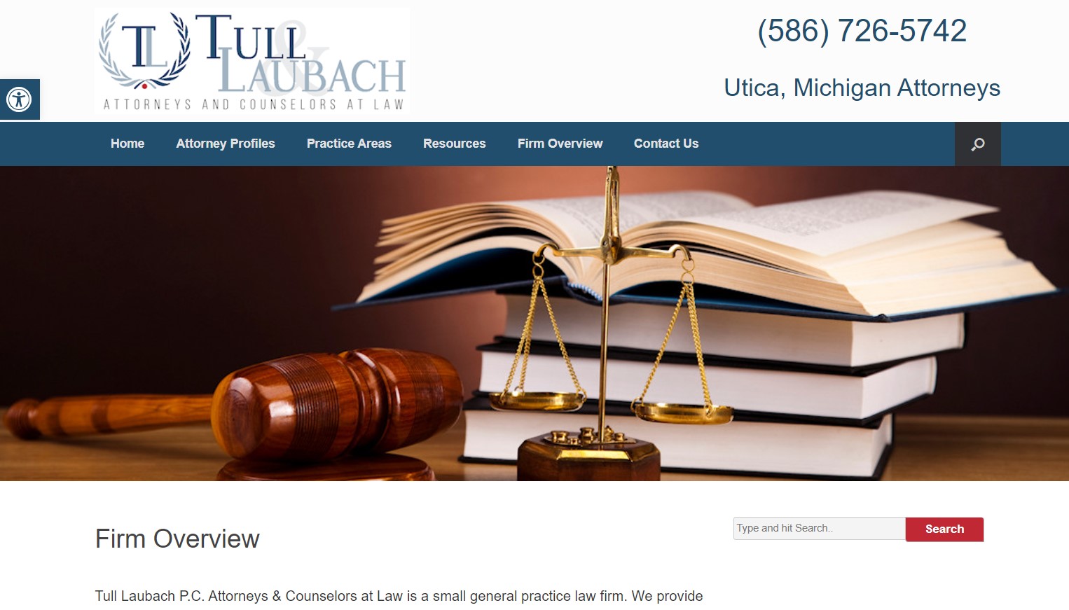 Tull Laubach website screenshot 